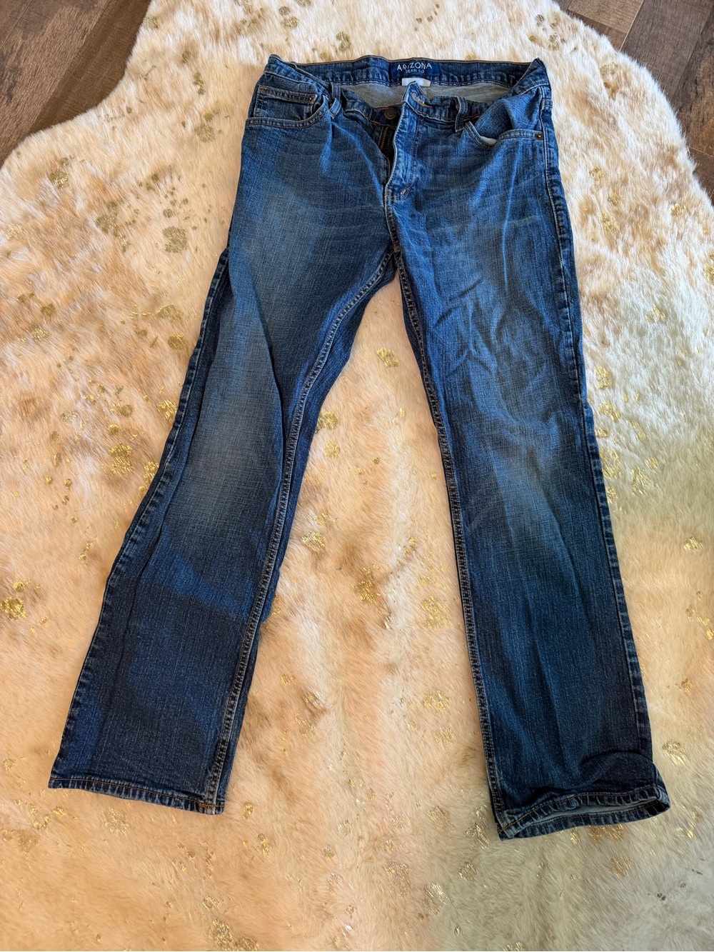 Arizona Jean Company Men’s Dark Blue Straight Jeans